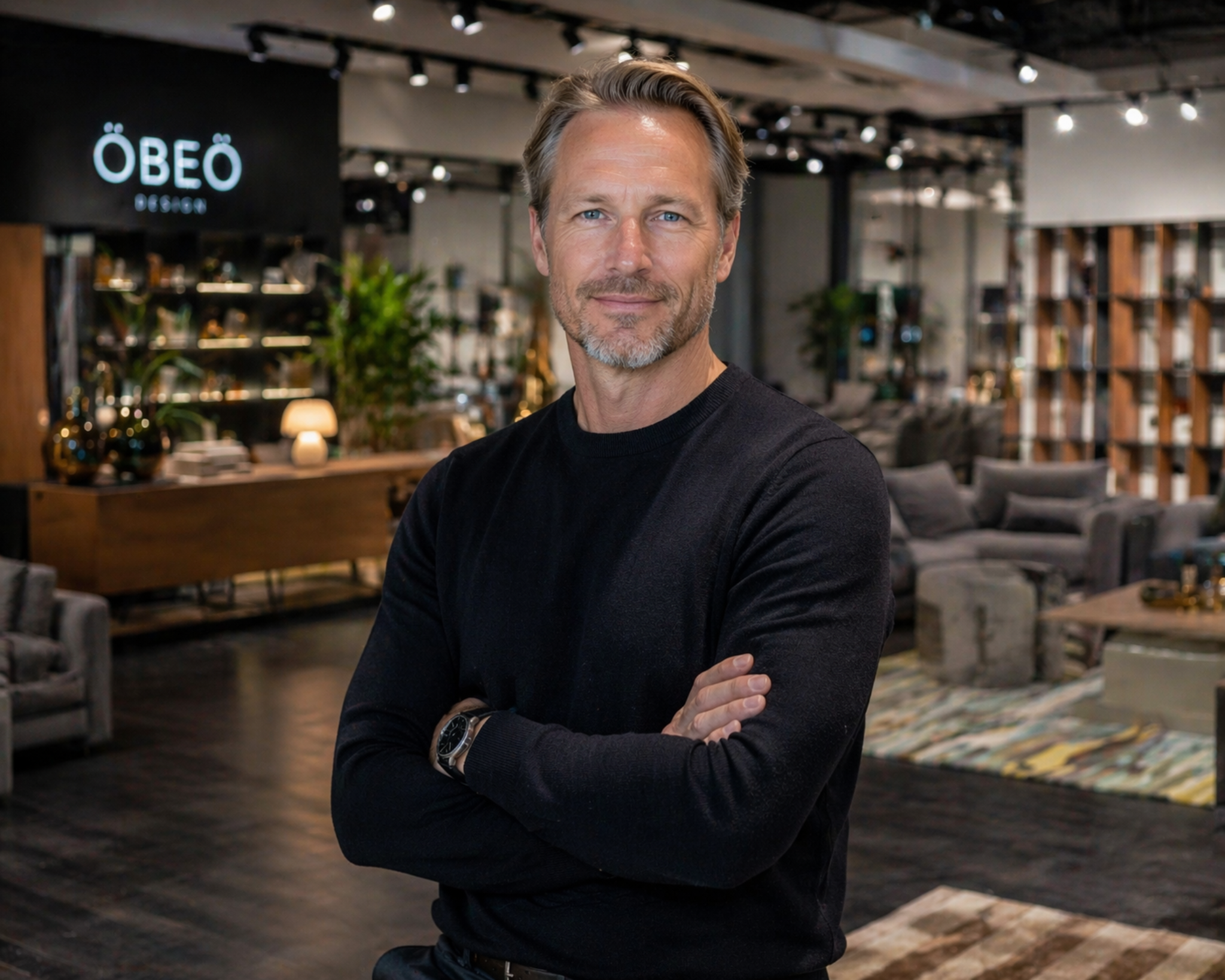 Geschäftsführer von ÖBEÖ im Showroom